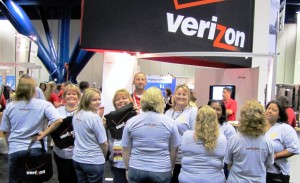 At the Verizon booth.