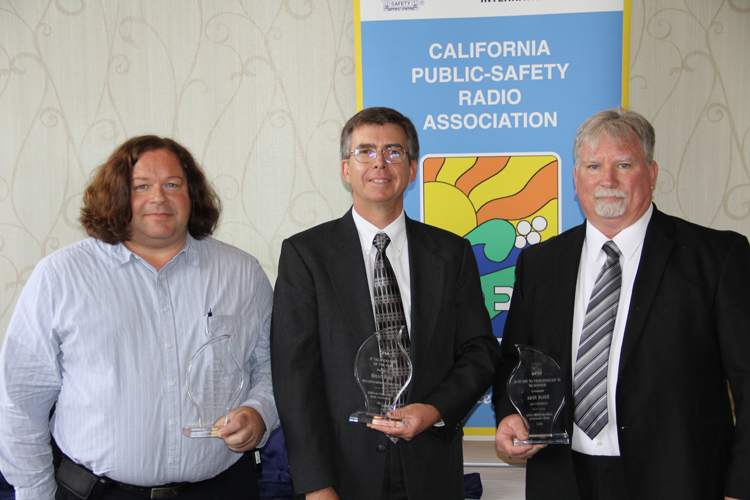 From left: RF Engineer of the Year Todd Paulick, IT Technologist of the Year Brent Rolf and RF Technologist of the Year Runner-Up Steve Hall