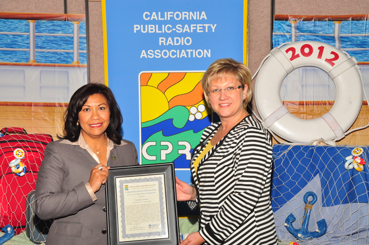 Assemblywoman, 61st Assembly District, Norma Torres was awarded a Commendation in Excellence for Service to Public Safety.