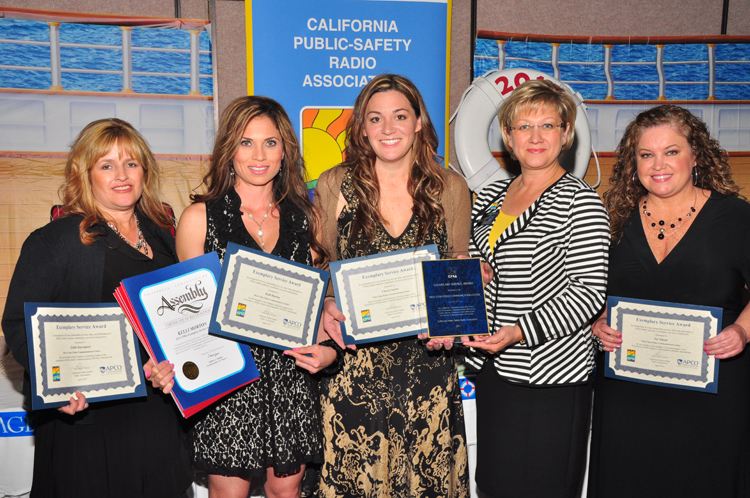 Kelli Morton, Edith Davenport, Cheryl Austin, CPRA President Adriana Spirescu and Joy Nasser