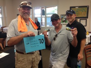 The last place group for 2nd year in a row – Jim Gordon, Paul Tomer and Todd Turner.